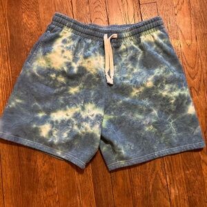 Blue Tie-Dye Men's Shorts